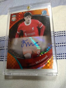 Topps Chrome Liverpool 23/24 James McConnell Xfractor Auto 15/25 25枚限定