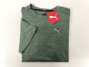 新品■PUMA プーマ メンズ 半袖シャツ Tシャツ S グリーン ストレッチ 