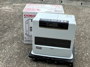 ★動作確認済み CORONA コロナ 石油ファンヒーター FH-WZ4615BY ホワイト リモコン付 タンク容量7.2L 主に12畳 暖房器具 中古品 管理L328