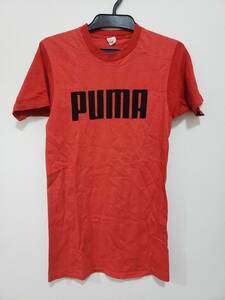 PUMA プーマ Tシャツ ヴィンテージ USED 赤 M (スウェット)