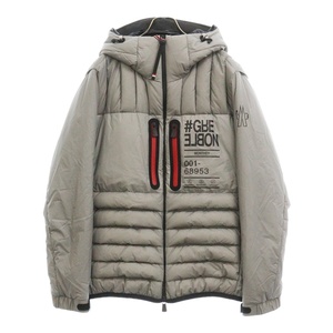 MONCLER GRENOBLE モンクレールグルノーブル 22AW MONTHEY モンティ ロゴプリント ライトウェイトダウンジャケット グレー H20971A00027