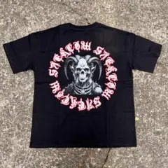 Y2K SkeletonサークルTシャツ ブラック