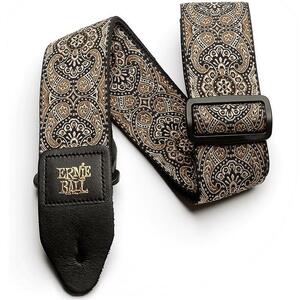 ERNIE BALL 4163 Jacquard Straps Gold & Black Paisley ギターストラップ アーニーボール P04163