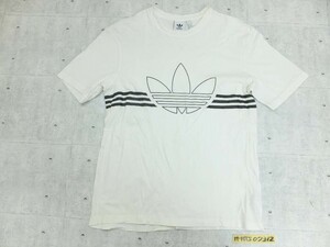 adidas アディダス ビッグロゴプリント クルーネック Tシャツ XO