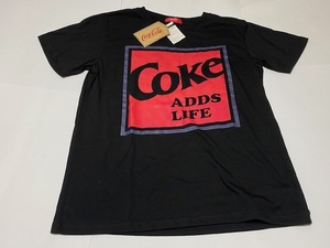 コカ・コーラ Coca-Cola Tシャツ Mサイズ ブラック 展示未使用品