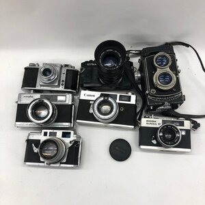 フィルムカメラ 二眼レフカメラ 7点まとめ Canon / MINOLTA / RICOH ほか【DABC9097】