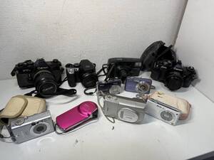 ★大量 まとめて デジタル コンパクト & 一眼レフ カメラ 多数セット canon sanyo casio fujifilm nikon IXY CAMEDIA COOLPIX AV-1