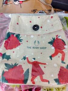 未使用品★ザ・ボディショップ　THE BODY SHOP　素敵なポーチ！入れ物！BAG　クリスマスっぽい＾＾　普段にも！コスメポーチ