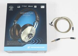 ※ 難アリ ※　バランスケーブル付属 SENNHEISER MOMENTUM Wireless M2 AEBT IVORY ゼンハイザー ワイヤレスヘッドホン アイボリー