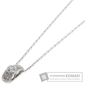 MIKIMOTO ミキモト ダイヤモンド ネックレス K18ホワイトゴールド レディース 中古