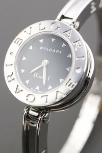 【ト静】★ BVLGARI ブルガリ B.zero1 ビーゼロワン BZ22S バングルウォッチ クォーツ ブラック文字盤 レディース 中古現状販売 GC813GCG1A