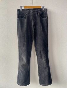 80s USA製 Levis 517 1558 コーデュロイ パンツ W28 ブラック 黒 リーバイス ビンテージ アメリカ製