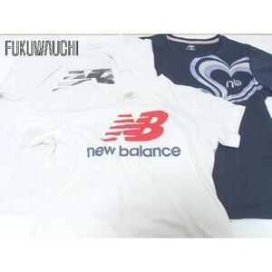 ◇ New Balance ニューバランス まとめ売り3点セット L&Fサイズ　半袖 Tシャツ カットソー レディース