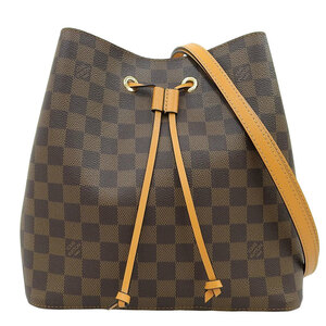 ルイヴィトン LOUIS VUITTON ダミエ ネオノエ ショルダーバッグ 巾着バッグ エベヌ サフラン N40213 中古 新入荷 LV1485