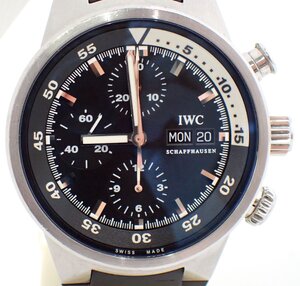 新品ベルト付き！定価57万円↑良品 IWC IW371933 アクアタイマー クロノグラフ 自動巻 メンズ 時計 メンズ ラバー 2657