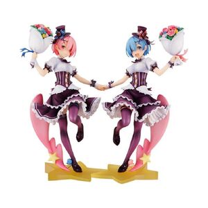 KDcolle Re：ゼロから始める異世界生活 ラム＆レム 生誕祭Ver. コンプリートセット 1/7 完成品フィギュア (GOODSMIL