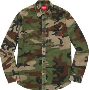 新品 S supreme woodland shirt S Como ウッドランド カモ シュプリーム シャツ