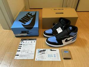 27cm NIKE AIR JORDAN 1 RETRO HIGH OG University Blue/UNC Toe ナイキ エアジョーダン1 レトロ ハイ ユニバーシティブルー スニーカー