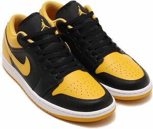 ナイキ エア ジョーダン 1 ロー AIR JORDAN 1 LOW ブラック/ホワイト/イエローオークル 553558-072 国内正規品 26.5cm