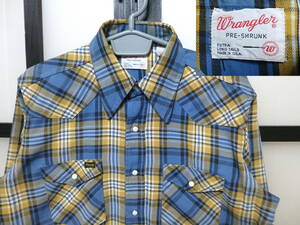 70s ラングラー チェック柄 ウエスタンシャツ USA製 / 70年代 WRANGLER オールド