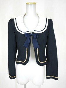 ★Lサイズ★　状態良　Innocent World イノセントワールド　セーラー刺繍ジャケット　紺色　ネイビー　制服　カーディガン　羽織　長袖