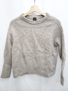 ◇ ⊇ Spick & Span クルーネック　ウール100% 長袖 ニット　セーター サイズ表記なし ベージュ レディース P