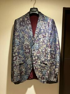 【未使用】ETRO エトロ テーラードジャケット サイズ48 花柄