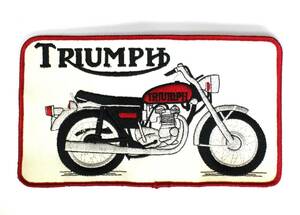 EW02トライアンフ 大型 ワッペン オートバイ バイク 自動二輪車 TRIUMPH