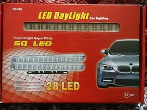 Daytime Marker DC12V WHITE Light 28 LED デイライト DC12V 白　28個のLED