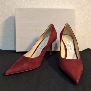 JIMMY CHOO（ジミーチュウ）パンプス　LOVE 85 サイズ39.5 スエード BORDEAUX