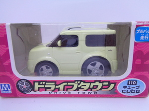 ドライブタウン/プルバックカー◇キューブ NISSAN cube（黄）人気カラー