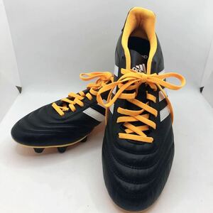 新品　未使用　adidas gloro アディダス グローロ パティーク 靴 シューズ スパイク フットサル レザー ブラック オレンジ メンズ