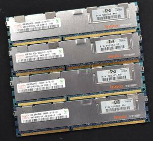 16GB (4GB 4枚組) DDR3 PC3-10600R DDR3-1333 REG 2Rx4 240pin ECC Registered HYNIX サーバー MacPro向け (管:SA5821 x3s