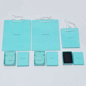 ☆送料無料☆ ティファニー 空箱 巾着 ポーチ 箱 ケース ボックス 紙袋 TIFFANY&Co. 現行 まとめて セット