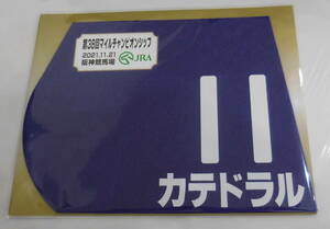 カテドラル2021年マイルチャンピオンシップ ミニゼッケン 未開封新品 戸崎圭太騎手 池添学 キャロットファーム