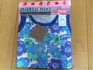 新品未使用　MISATO MIKI 花パズル柄タンクトップ 100