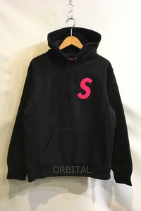 二子玉)Supreme シュプリーム S Logo Hooded Sweatshirt Sロゴフーデットシャツ ブラック 黒 メンズ M