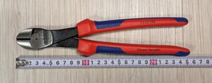 インボイス対応可★クニペックス【KNIPEX】250㎜7422-250 強力型斜ニッパー（ベントタイプ）新品未使用★在庫あり