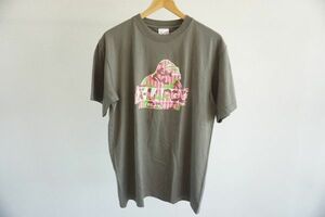 【即決】XLARGE エクストララージ メンズ 半袖Tシャツ トップス プリント オリーブグリーン系 サイズ:L 日本製 【833208】