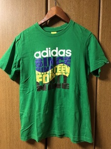 【 adidas 】 アディダス メンズ　Tシャツ　半袖 　Ｍ 　グリーン