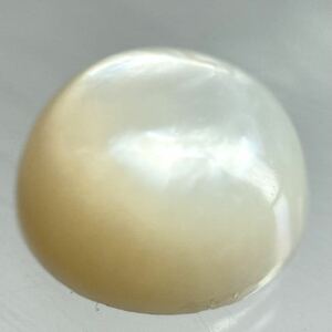 〔天然シェル 6.679ct〕m 約12.22×12.25mm ルース 裸石 宝石 ジュエリー jewelry shell マザーオブパール 貝殻 