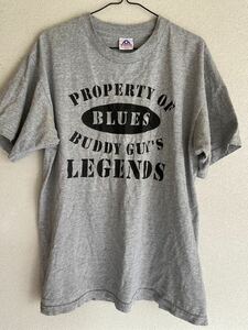 90s AAA製 BUDDY GUY’S LEGENDS バディガイレジェンド Tシャツ 半袖プリントBLUES ブルース音楽Tシャツ ブラックミュージック ビンテージ