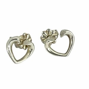 ■ 1円 ～ 正規 中古 美品 ■ ティファニー Tiffany &Co. ■ テンダネス ハートピアス ■ 銀 スターリング シルバー 925 アクセ ジュエリー