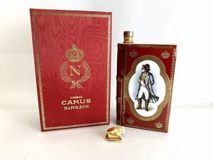 古酒 CAMUS カミュ ブック ナポレオン 赤 陶器 ブランデー 700ml 40％ 替栓付[03-4824