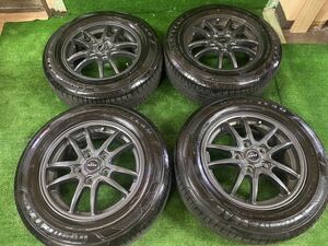 ZACK JP- 520 アルミホイール15インチ5H15x6j5x114.3 et 53 プリウス195/65R15 タイヤ年22