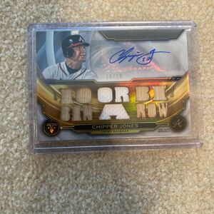 Topps TRIPLE THREADS CHIPPER JONES AUTO