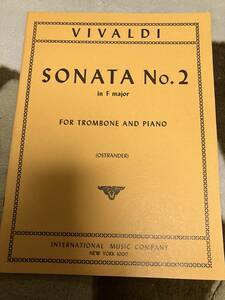 Vivaldi,A. ヴィヴァルディ Sonata No. 2 in F major, RV 41 ソナタ　ヘ長調 RV 41（原曲：チェロ・ソナタ） 校訂/編曲: A. Ostrander