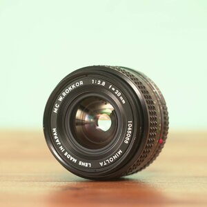 ミノルタ MC W.ROKKOR 28mm f2.8 広角 オールドレンズ 66