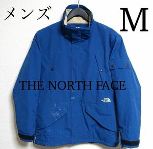 ノースフェイス　マウンテンジャケット　アウター　メンズM ブルー系　正規品　汚れあり　THE NORTH FACE 