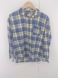 ◇ ZARA ザラ Boys キッズ ボーイズ タータンチェック 長袖 シャツ サイズ13/14 164 ネイビー イエロー メンズ E